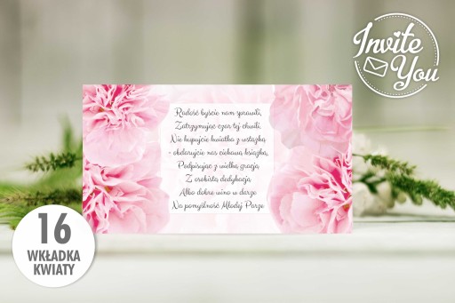 Svadobné oznámenia ZSK16 Flowers + príloha ZDARMA