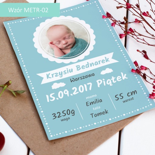 Rodný list dieťaťa - rodné listy s fotkou A4