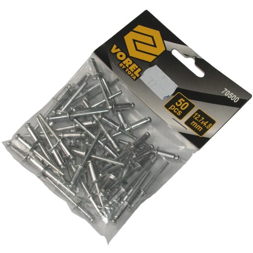 Hliníkový slepý nit 12,7x4,8mm 50 ks