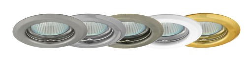 Pevné okrúhle stropné svietidlo - saténový nikel