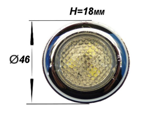 Okrúhla fi46 LED lampa s páskou Tuning Neon Module