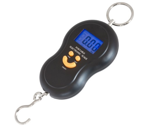 VÁHA NA KUFRIER, RUČNÝ HÁK, ELEKTRONICKÁ RYBÁRSKA VÁHA, DO 50 KG