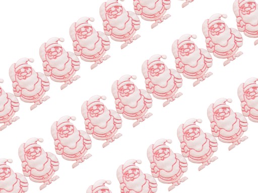 Ozdobné nášivky 0,5 m Santa Claus Red Contour