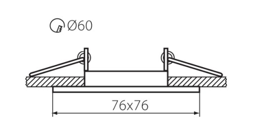 Halogénové svietidlo pre LED GU10, 230V CT20, chróm