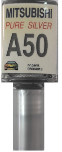 MITSUBISHI A50 ČISTÝ STRIEBORNÝ LAK ŠKRABANÝ DOTYK