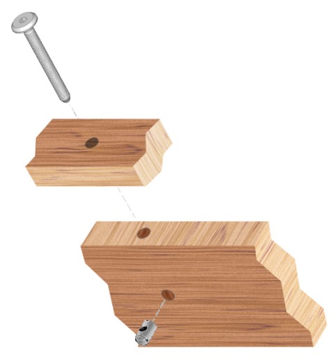 10x M6x40mm skrutka s panvovou hlavou Čierna skrutka na nábytok Metrická skrutka