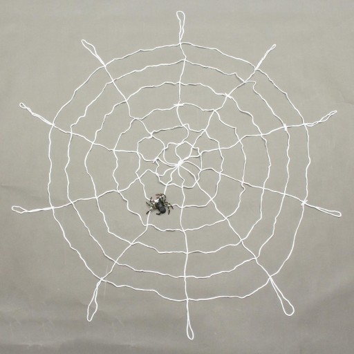 Veľká pavučina na Halloween + pavúk