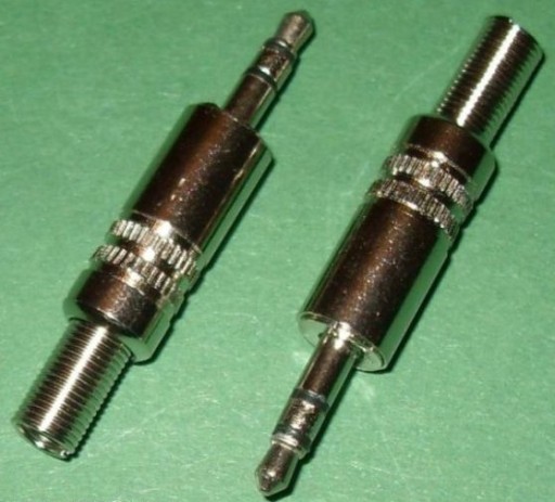 Malý mini JACK 3.5 stereo kovový konektor 5 kusov (0729)