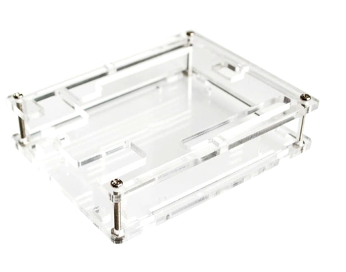 UNO R3 CH340 ATMEGA328P AKRYLÁTOVÉ POUZDRO ARDUINO