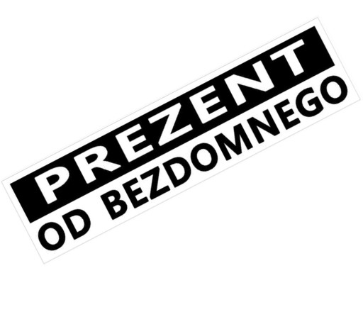 NÁLEPKY NÁLEPKY DARČEK NÁVOD OD MUŽA BEZDOMOVA 2 ks