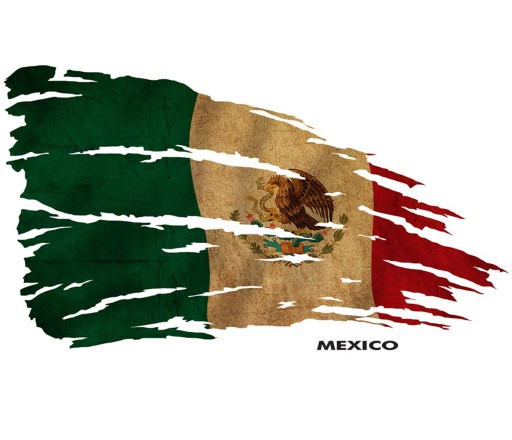 MEXIKO MEXIKO VLAJKA MEXIKO UV NÁLEPKA