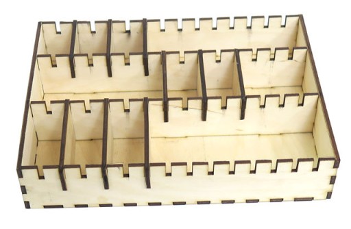 DECOUPAGE ORGANIZÉR BOX S 3 PRIHRADKAMI RZ35