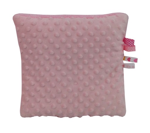 OLKA OBOJSTRANNÝ vankúšik do kočíka MINKY 30x30 ružový