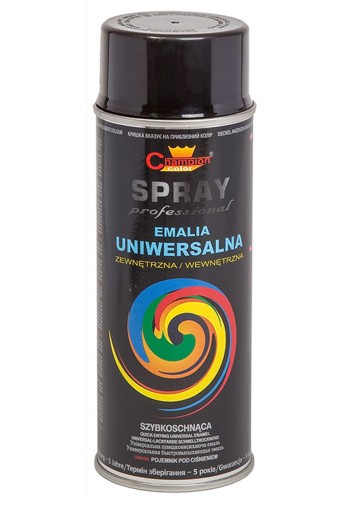 UNIVERZÁLNY SMALT 400ML RAL 9017 LESK ČIERNA