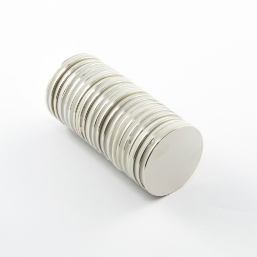 VALEC NEODYMIOVÝ MAGNET 25x1 N38 SADA 4 ks