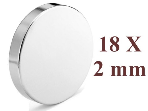 SUPER SILNÝ NEODYMIOVÝ MAGNET 18X 2 MM KRYTÝ MAGNET