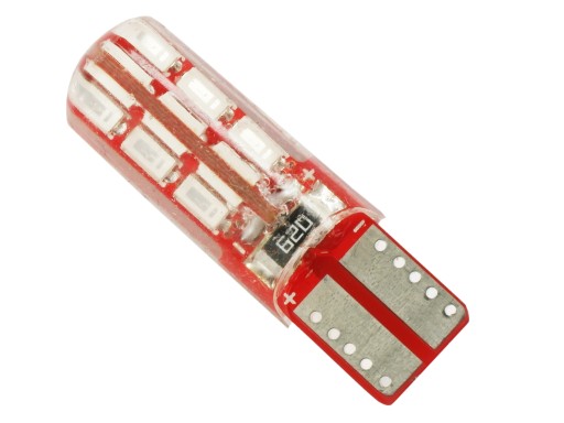 Žiarovka 24 LED W5W 3014 T10 CANBUS ORANŽ