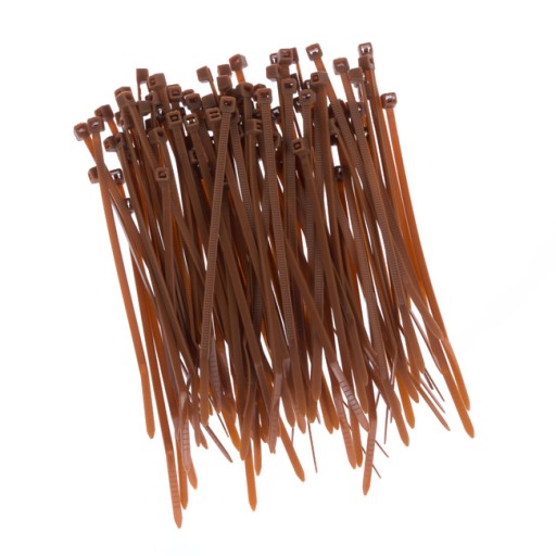 Sťahovacie pásky 100x2,5mm hnedé.
