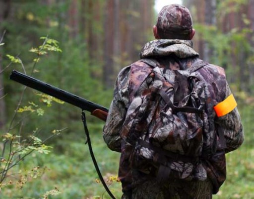 Lovecký oranžový VÝSTRAŽNÝ PÁS s gumičkou na rukáve pre Huntera