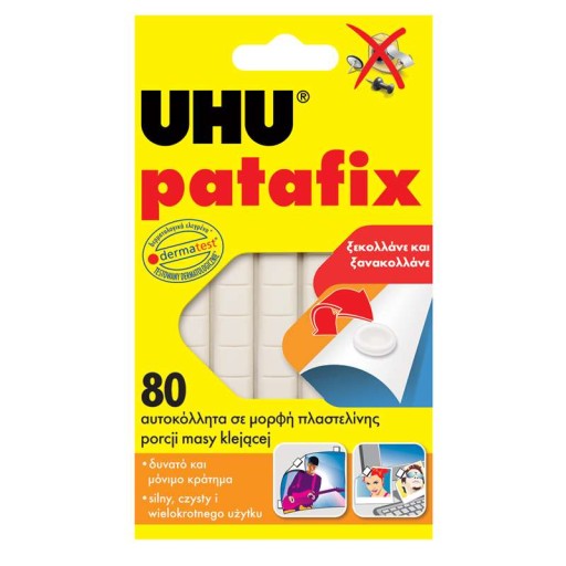 SAMOLEPIACA MONTÁŽNA HMOTA UHU 53g 80 ks PATAFIX