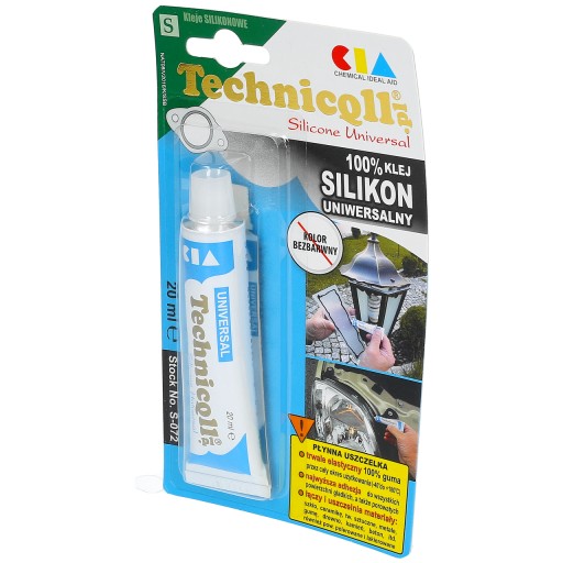 UNIVERZÁLNE SILIKÓNOVÉ ČÍRE LEPIDLO 20ML NA DLAŽBU