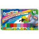 MAJEWSKI PLASTICINE 10 Štvorcových farieb