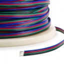 RGB kábel pre LED pásiky 4-WIRE 4x0,45MM 1m