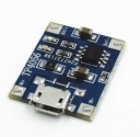 LI-ION 5V TP4056 micro USB nabíjačka akumulátorových článkov