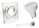 SET POHYBLIVÉHO SKLENENÉ SVETLO + LED ŽIAROVKA GU10 6W