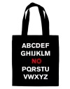Bavlnená taška abecedy