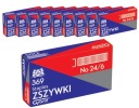 Kancelárske sponky Grand 369 24/6 10X1000 ks. nastaviť