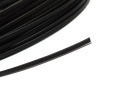 Ploché plastové kostice 4 mm, čierny korzet