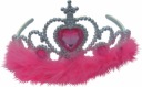 Princezná Diadém s kamienkami CA 003 RUŽOVÁ
