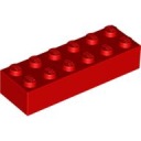 LEGO Beam 2x6 červená 4181138 2456
