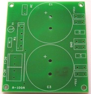 A-100pcb. Napájacia doska zosilňovača s nízkym výkonom.