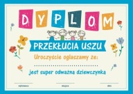 Piercing do uší DIPLOM pre odvážne dievča