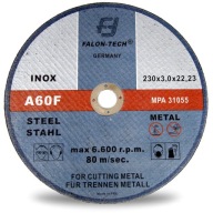 KOVOVÉ REZNÉ KOTOUČE inox 230 x 3,0 FALON TECH