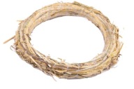 Slamený veniec kruh prijímanie 25/3cm WNK25