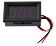 LED panelový voltmeter 0-99,9V RED__ BTE-037