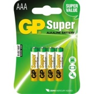 AAA BATÉRIA LR03 R3 GP 1,5V SUPER VÝKONNÝ ALKAL FV