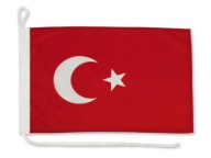Vlajka Türkiye na jachtu 30x40 cm Vlajka tureckej plachetnice