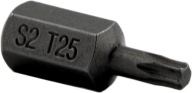BIT TORX T25 x 30MM S2 10MM HEX.