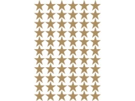 Samolepky na stenu GOLD STARS 3cm 132 ks