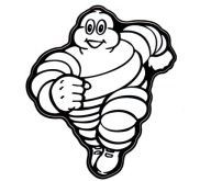 NÁLEPKA NA AUTO SLÁVNY SNEHULIEN MICHELIN MAN