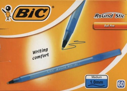 Modré guľôčkové pero BIC