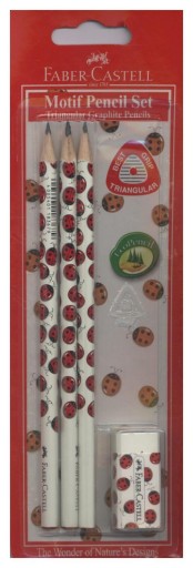 Ceruzka bez gumy Faber-castell B guma na lienky