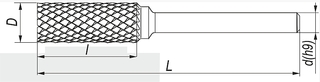 FRÉZA OTOČNÝ PILNÍK ZYAS 5x12 VHM PRO SHANK. 3 mm