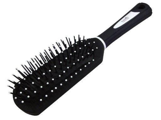 Pneumatická kefa na vlasy s PVC ihlami REED BLACK