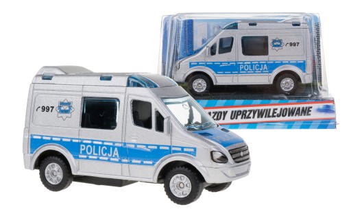 Kovové auto POLICE autobus 6891