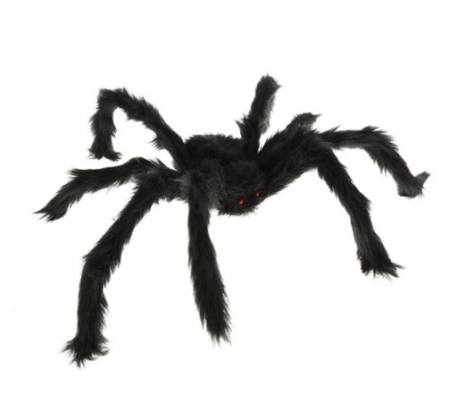 Veľký čierny chlpatý pavúk Halloweenske pavúky 60cm
